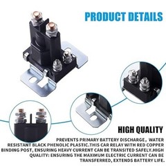 80-Amp Relay 12V Amp Relay Battery Isolator Great for Car, Boat, RV, and Motorcy