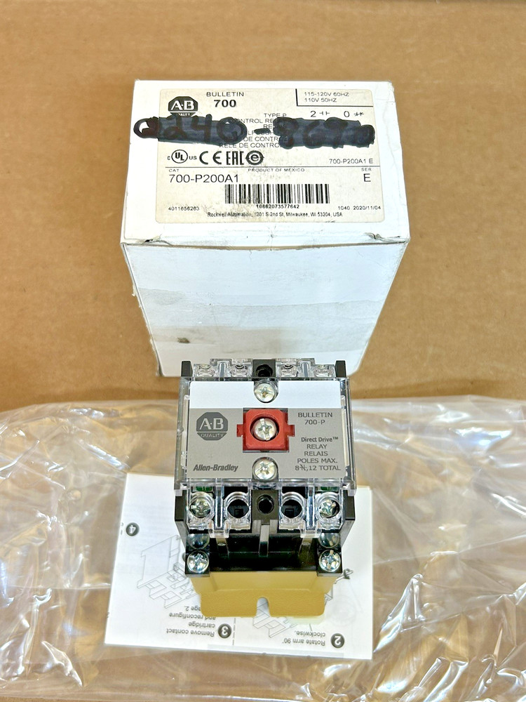NEW ALLEN BRADLEY 700-P200A1 CONTROL RELAY 700P200A1