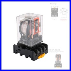 Power Relay Coil DPDT 8 Pin with Plug-in Terminal Socket, for Automation and …