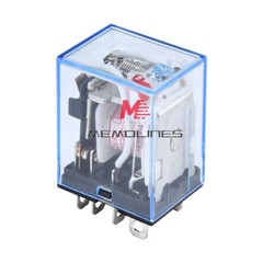 1-10x 12/24V 110/220V AC/DC Coil Power Relay LY2NJ DPDT 8Pin HH62P JQX-13F +Base