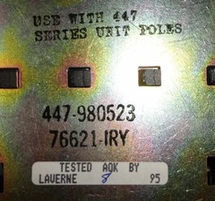 Joslyn Clark 447-9805-23 HR Relay 447980523 Coil 240 VDC NEW