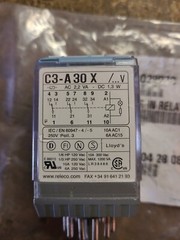 Comat Releco C3-A30X Power Relay, 10A, 120VAC, 11 Pins..NOS..SEE PICS
