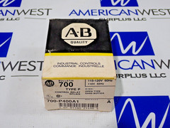 ALLEN BRADLEY 700-P400A1 AC RELAY CONTROL Ser A 115- 120V COIL Type P