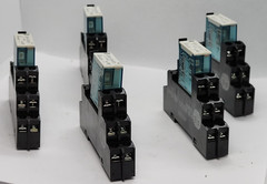 Lot of 5 – ALLEN BRADLEY 700-HN122 RELAY SOCKET WIT 700-HK32Z24 RELAY [1WS3-6]