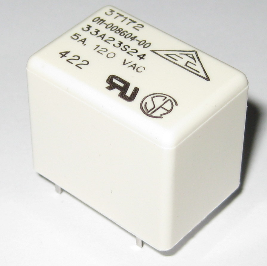 ACC 24V Coil 5 Amp Relay Rated at 120 VAC – Compact 24 V PC Mount Relay 32A23S24