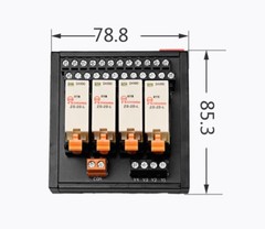 4- 6- 8- 10 -16 Channel Relay Module DPDT 24VDC DIN Rail Mount Industrial RH
