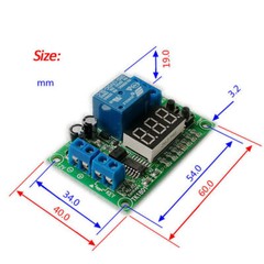 DC 12V/24V Digital LED Trigger Countdown Timer Delay Turn Off Time Relay Switch