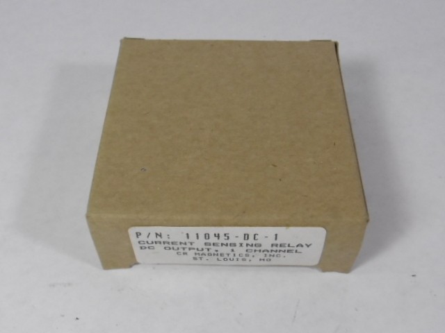 CR Magnetics 11045-DC-1 Current Sensing Relay DC Output 1000mA 10-26VDC NEW