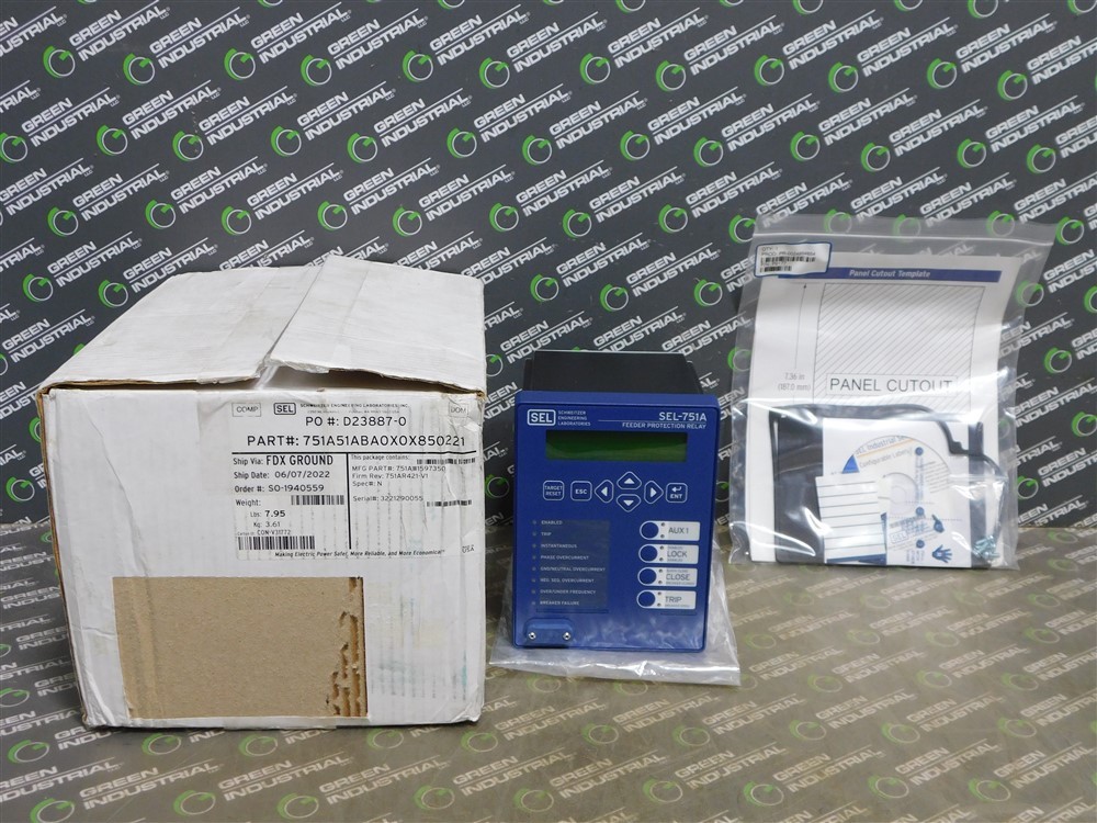 NEW Schweitzer Engineering SEL-751A Feeder Protection Relay 751A51ABA0X0X850221