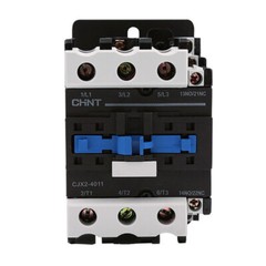 1X DIN Rail Mount AC Contactor 3 Pole NO NC 110V Coil 60A CJX2-4011