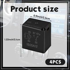 G8V-RH-1C7T-R-DC12 Power Relay Multi Purpose Fuel Pump Black Automotive Autom…