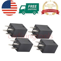 4 Pack Automotive Purpose Relays 303-1AH-C-R1-U01-12VDC SPNO 12VDC for SongChuan