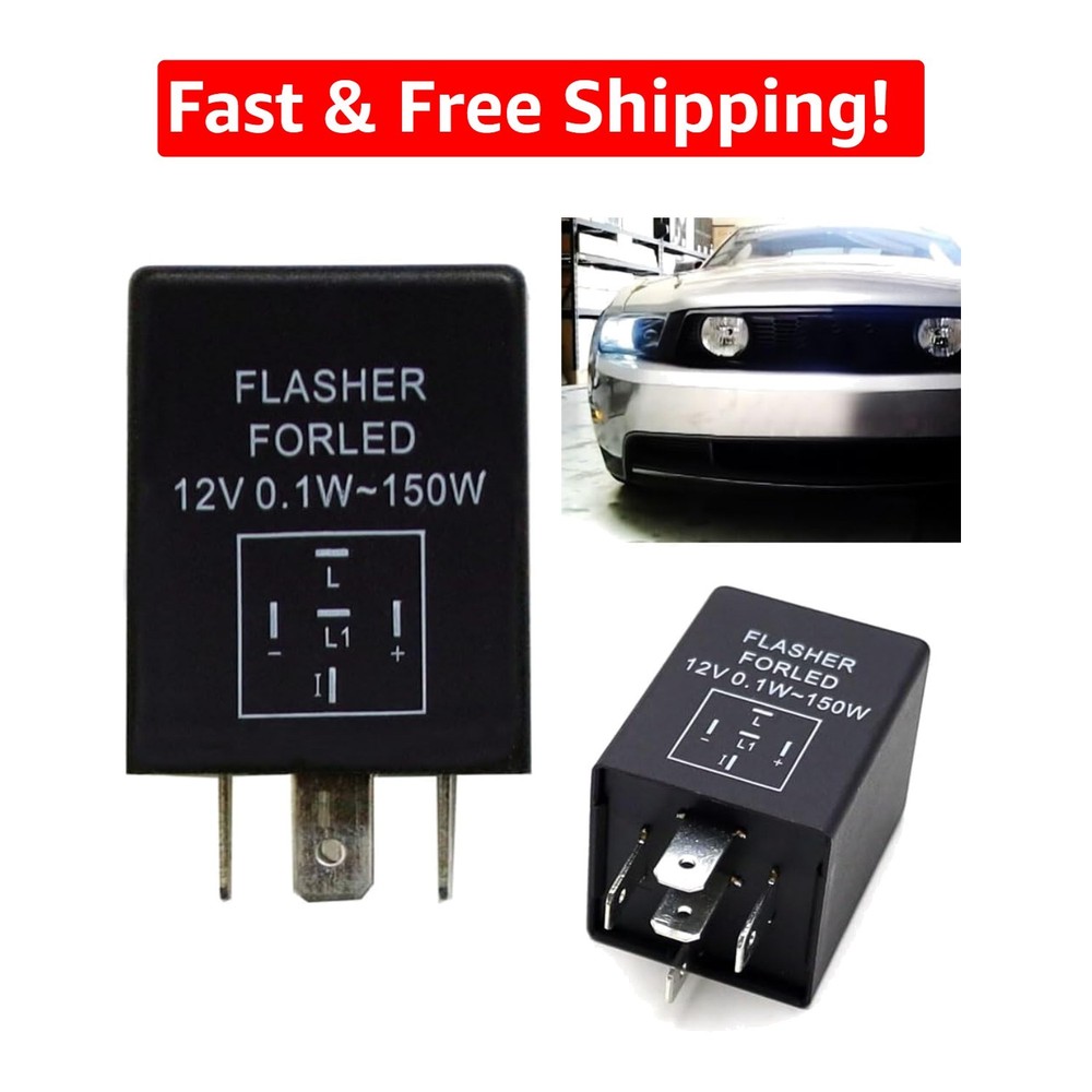 Reliable 5-Pin EP27 FL27 Plug-In LED Flasher Relay – Simplifies Installations
