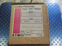 NEW CUTLER-HAMMER TYPE AA RELAY 16A 115V 1HP 1PH 230V 2HP 1PH 9575H2441A
