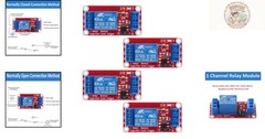 4pcs DC 12V Optocoupler Relay Module – High/Low Level Support for Versatile Use