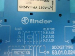 NEW 24V Relay Finder socket type 93.51.7.024 + Finder relay 34.51.7.024.0010