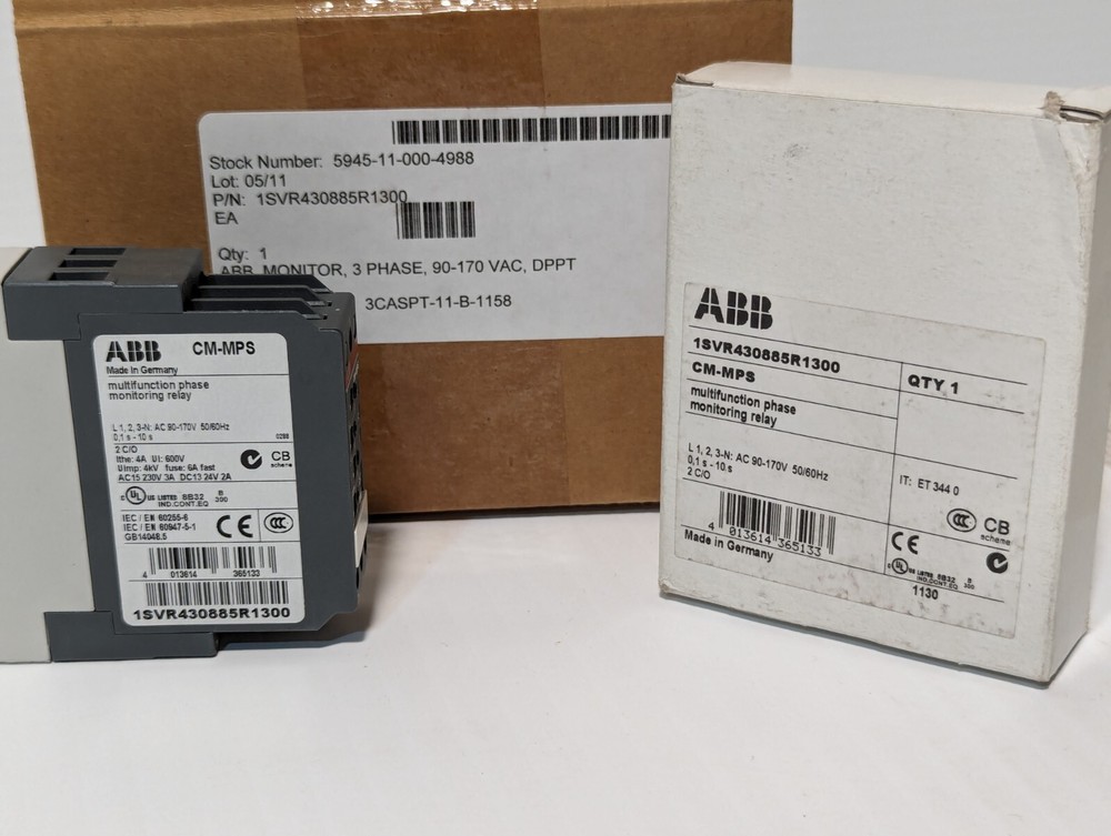 ABB CM-MPS off delay with aux voltage time relay 1svr430885r1300