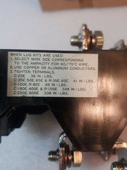 Overload Relay Toshiba R-80E 57amp. Dial settings are 68, 57, 46 (Y)