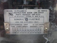 GE 12IFC66BD1A Long Time Overcurrent Relay Type IFC 60Hz Instantaneous 6-150 Amp