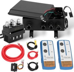 12V 500A Winch Solenoid Contactor Relay with Box and Twin Remote Controller Kit