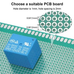 Weasch 6Pcs PCB Power Relay SRD-12VDC-SL-C, DC 12V Coil, 10A 250VAC, SPDT, 5 …
