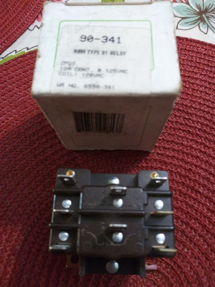 Steveco 90-341 RBM Type 91 Relay 12A 125VAC