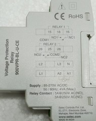 SELEC 900VPR-BL-U-CE VOLTAGE PROTECTION RELAY 3 PHASE 85-270V NEW SURPLUS