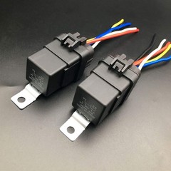 New 2 PCS New Trim & Tilt Relay Plug Socket Cook Mfg 7493 12V 80amp P/N 1197493