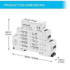 12V Relay Timer Delay Off Trigger 10 Function Choices 35mm DIN Rail Mount XS SJ
