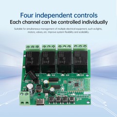 4 Channel Relay Switch Module 433MHZ RF APP Wireless Remote Control For eWeLink