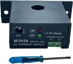 Current Sensing Relay AC Current Sensing Switch 0 30A Normally Op Color: M3050