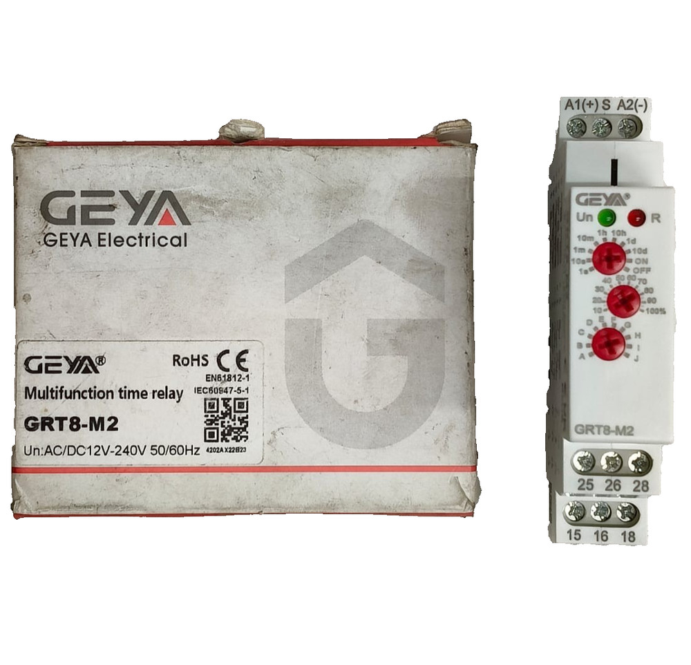 GEYA MULTIFUNCTION TIME RELAY 12-240VAC/DC FAST SHIPPING