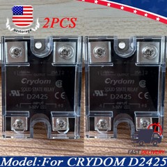2PCS For Crydom D2425 SSR Solid State Relay Input 3-32VDC Output 240VAC 25A US