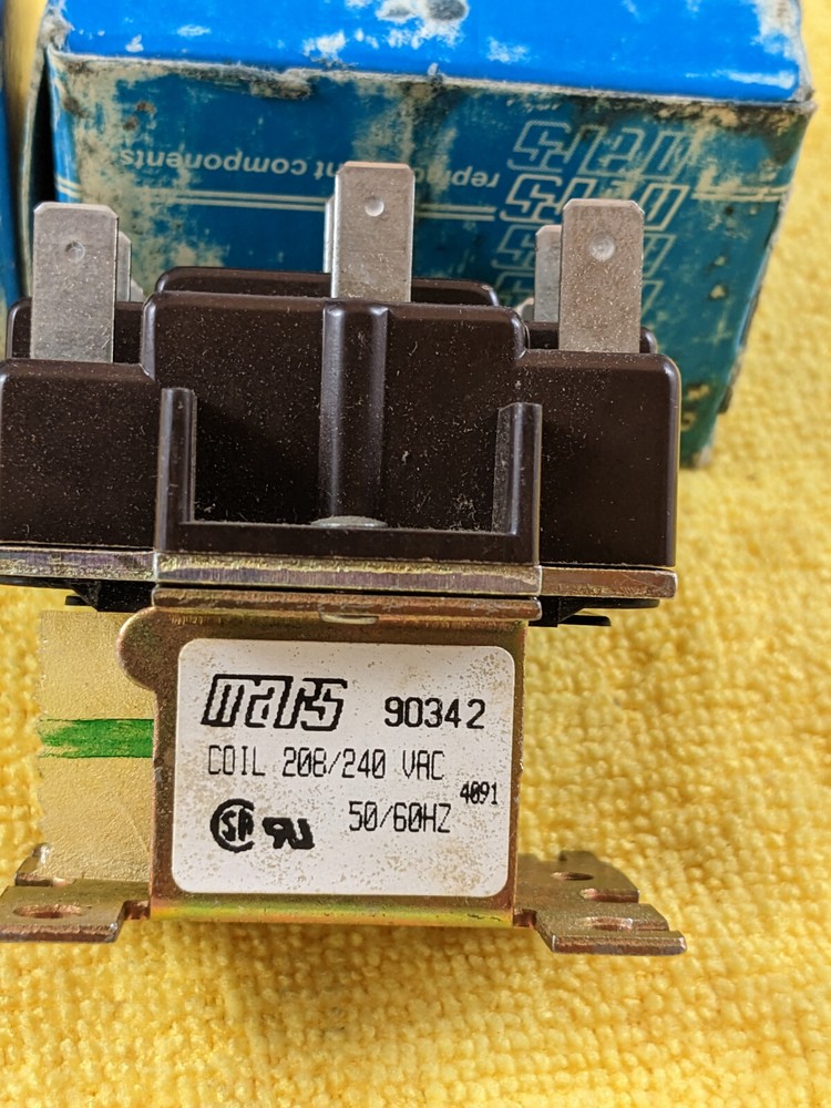 MARS 90342 SWITCHING RELAY 208/240VAC COIL- LOT OF 2 NEW