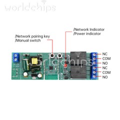 1/2/3 Channel eWeLink WIFI Relay Self-Locking Interlock Switch Module AC220V
