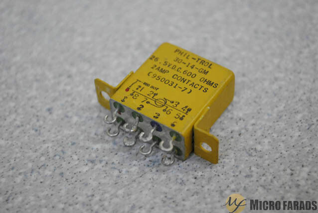 RAYTHEON RELAY 30-14G 950031-7 NSN: 5945-00-807-4881 26.5VDC 600OHMS 2 AMP