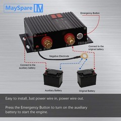 150Amp Dual Battery Isolator Automatic Voltage Sensitive Relay for 12V/24V Ve…