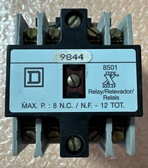 SquareD Class 8501 Type X020 Form 9844 Ser A Industrial Control Relay | FASTSHIP