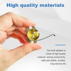 2PCS Car LED Bulb Socket Adapter with Short Bracket and Wi Color: BAY15D(1157)