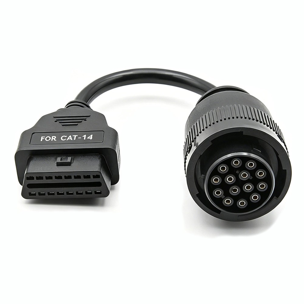14 Pin to 16 Pin OBD2 Cable for Cat ET3 Caterpillar Diagnostic Adapter