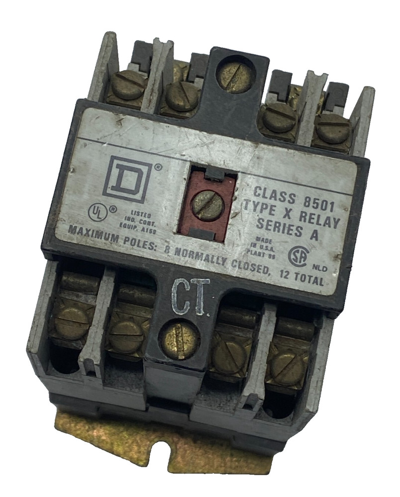 Square D Class 8501 Type X020 Control Relay – 2-Pole Industrial Control ✅