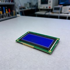 192×64 Blue Graphic LCD Module 19264A with LED Backlight for Industrial Use