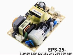1PC NEW MEAN WELL Power supply EPS-25-3.3/5/7.5/12/15/24/27/36/48V 25W #LL