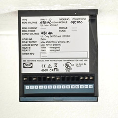 DEIF RMV-112D VOLTAGE RELAY 100091235.50 480V AC