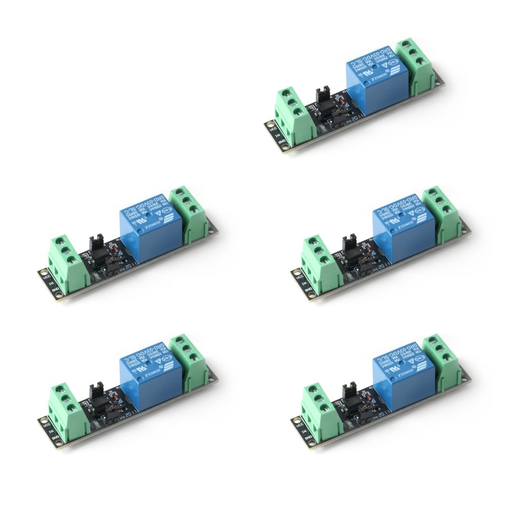 5Pcs 1 Channel DC 3V/3.3V Power Relay Module 3V Relay Switch Module with Opto…