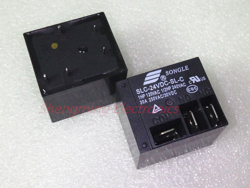 10pcs 5pins 24V SLC-24VDC-SL-C 30A 250VDC T91 relay
