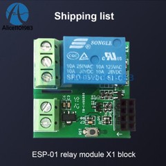 ESP8266 ESP-01/01S DC 5V 1 Channel WIFI Relay Module with Separate Backplane