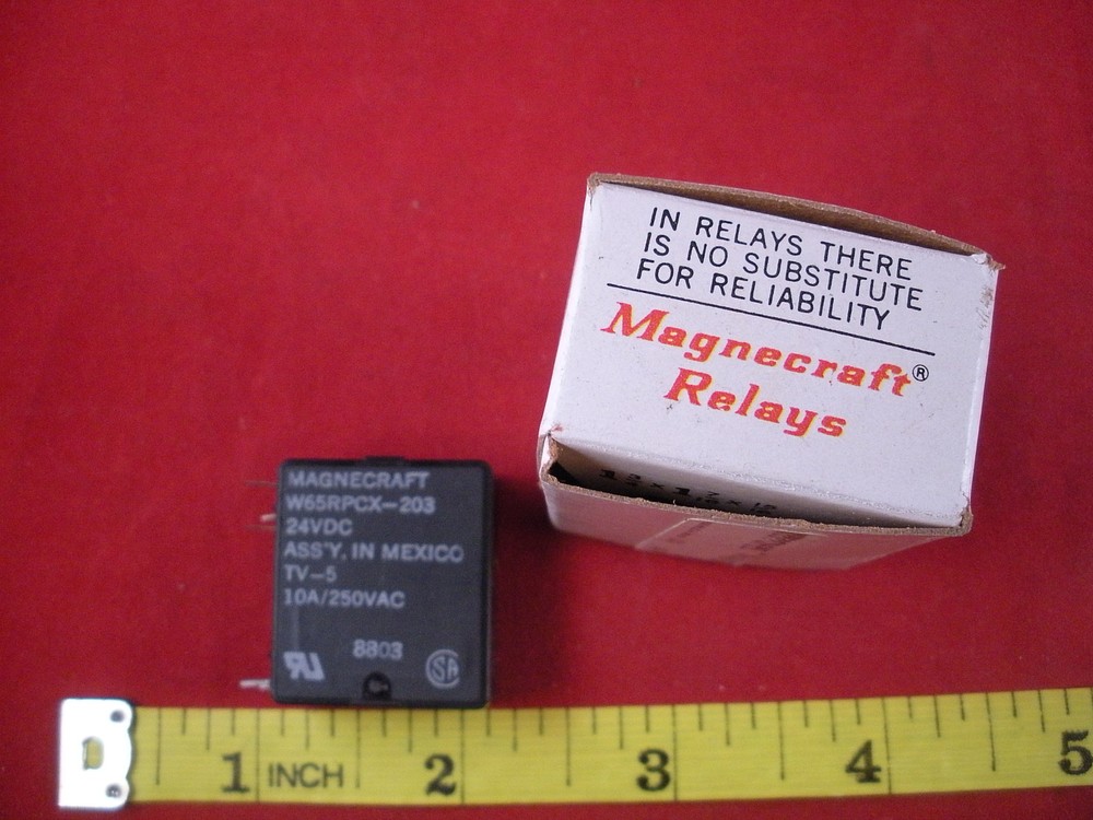 Magnecraft W65RPCX-203 Relay 24v dc TV-5 10a 250v ac 10 amp 5-pin New