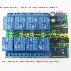 12V 8CH Bluetooth Relay Android Mobile Remote control Switch for Motor LED Light