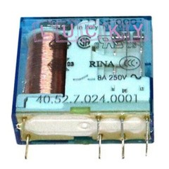 10PCS NEW FOR Finder 40.52.7.024.0001 8-pin 24VDC 8A 250VAC relay